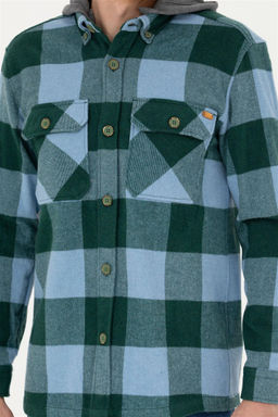 Мужская зеленая рубашка с длинным рукавом - U.s. polo assn фото 6