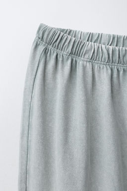 AGES 6-14 / WASHED EFFECT PYJAMAS WITH EMBROIDERED TEXT - Zara фото 15