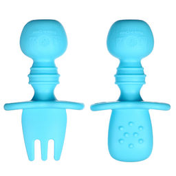 Набор детских столовых приборов, вилка, ложка, цвет голубой - Simaland фото 2