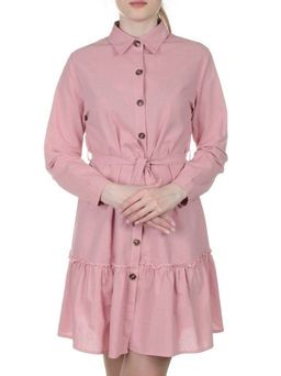 806 Платье хлопковое с рюшами Fashion