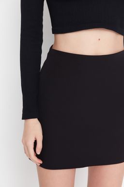 TRENDYOLMILLA Koyu Bej Mini Dokuma Etek TWOAW23ET00082 фото 4