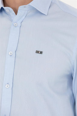 U. S. Polo Assn Мужская голубая базовая рубашка с длинным рукавом - U.s. polo assn фото 14