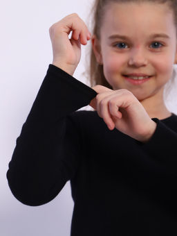 ДЖ056 Джемпер Школа 2 (черный) - Милаша фото 3