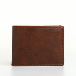 Портмоне мужское «Сайф», без застёжки, отдел для карт, монет, коричневое