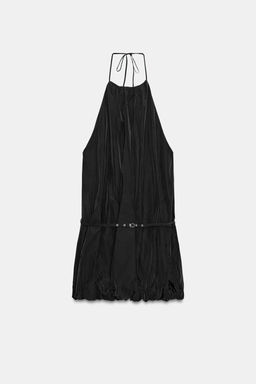 VESTIDO HALTER GLOBO / Negro - Zara фото 5