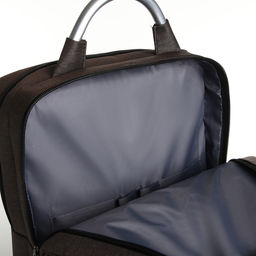 Рюкзак городской на молнии, 2 кармана, с USB, цвет коричневый - Simaland фото 4