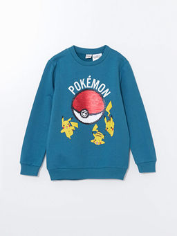 Bisiklet Yaka Pokemon Bask?l? Erkek ?ocuk Ti??rt