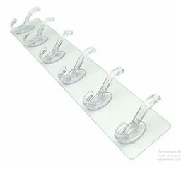 Прозрачные крючки одной лентой 6 штук - Family фото 2