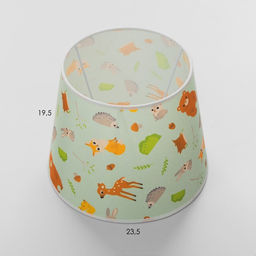 Абажур для светильника универсальный BayerLux «Лесная жизнь», Е27/Е14, 24×24×19 см