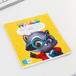 Тетрадь А5, 12 листов на скрепке в косую линейку ArtFox study, 5 видов МИКС, белизна 96% .  фото 4