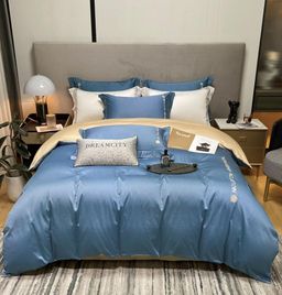 КПБ Mency однотонный Жатка на резинке по кругу MENOJ008 2 спальный