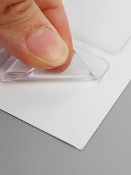 Стикеры эпоксидные прозрачные заготовки 3d=100 шт. 3×3 см