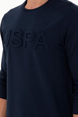 Мужской темно-синий базовый свитшот - U.s. polo assn фото 7