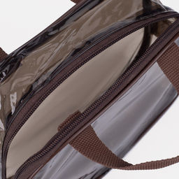 Косметичка на молнии, цвет коричневый - Simaland фото 4