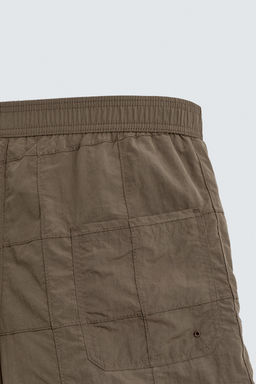 PATCHWORK LONG SWIMMING TRUNKS - Zara фото 4