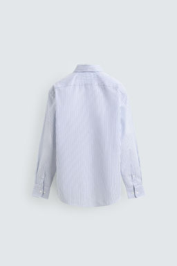 CAMISA ESTRUCTURA EASY CARE / Blanco / Marino