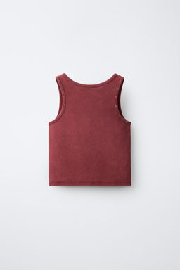 CAMISETA TACHAS Y ESTRELAS / Granate - Zara фото 4