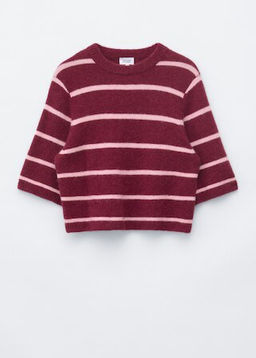 Camiseta de punto en mezcla de alpaca