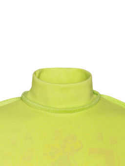 Джемперводолазка салатовая принт фантазия