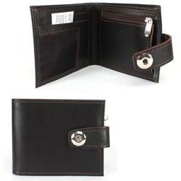 Портмоне мужское Croco-ПР-908 натуральная кожа 3 отд, 3 карм, коричневый матовый (5) 239905