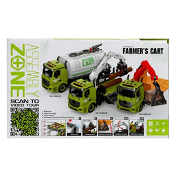 Конструктор винтовой Лесопогрузчик, свет, звук, инерция, 76 деталей - Simaland фото 16