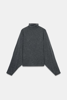 HIGH NECK T-SHIRT - Zara фото 5