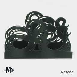 Салфетница Magistro «Змея», 14×4×9 см, зелёная