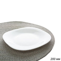 Тарелка квадратная 200 мм белая / FP-80XN (WHITE) /уп 6/48/ - ГалеонТрейд фото 3