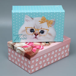 Набор коробок 10 в 1, упаковка подарочная, Яркий, 12?7?4 - 32.5?20?12.5 см