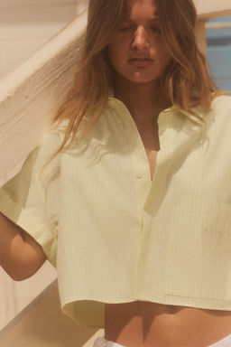POPLIN CROP SHIRT - Zara фото 2