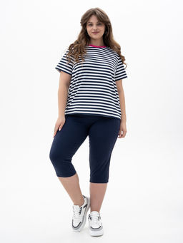 Бриджи хлопок 95%, лайкра 5%,темно-синие