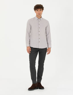 Kahverengi Slim Fit Uzun Kollu G_mlek