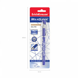 АКЦИЯ Цена за 12 шт. Ручка шариковая ErichKrause MaxGlider® Stick&Grip 0.7, Ultra Glide Technology, цвет чернил синий (в блистере по 1 шт.) фото 5
