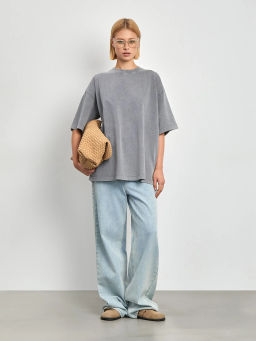 Футболка oversize с эффектом варки EMKA