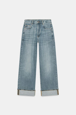 ZW COLLECTION BAGGY MID-WAIST JEANS