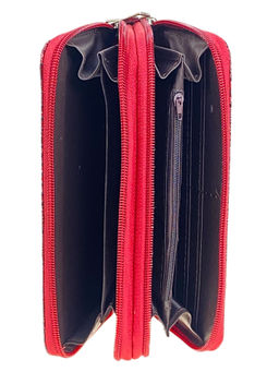 Женское портмоне из искусственной кожи, цвет красный - Greta фото 2