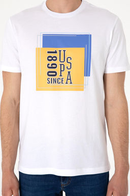 Erkek Regular Fit Bisiklet Yaka Beyaz Ti__rt Sepette S_rpriz _ndirim - U.s. polo assn фото 6