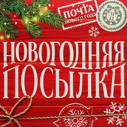 Коробка сборная Новогодняя посылка, 17 х 17 х 7 см - Дарите счастье фото 4