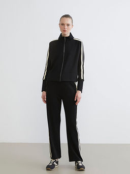 Dik Yaka Kad?n Fermuarl? Sweatshirt