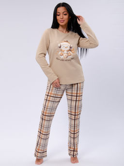 Пижама Ладушка, футер начёс - Малина фото 4