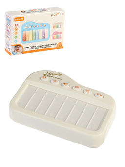 Музыкальное детское сенсорное пианино, звук, свет, белый - Simaland фото 3