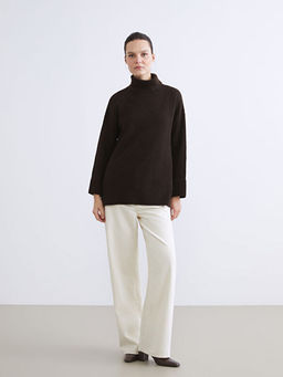 Bal?k?? Yaka Kad?n Triko Kazak