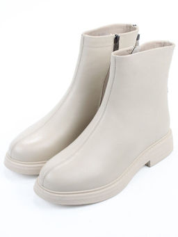 01-XKL21-225R LT. BEIGE Ботинки демисезонные женские (натуральная кожа, байка)
