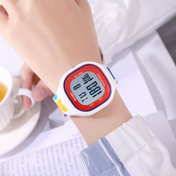 Часы наручные Skmei женские электронные спортивные 2290white-colorful