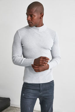 TRENDYOL MAN Ekru Slim Fit Pamuklu Yar?m Bal?kc? Yaka Fitilli Orgu Kazak TMNAW21KZ0568 - Trendyolmilla фото 65