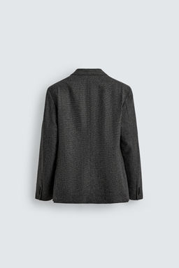 LIMITED EDITION TEXTURED WOOL BLEND SUIT BLAZER - Zara фото 8