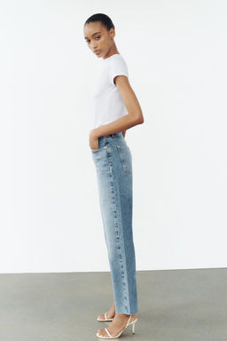 Z1975 STRAIGHT HIGH-WAIST ANKLE-LENGTH JEANS - Zara фото 3