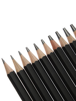 Набор карандашей чернографитных, 11 штук (14 В, 12 В, 10 В, 8 В, 6 В, 5 В, 4 В, 3 В, Н, 2Н, 4Н)