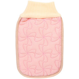 Цена за 2шт. Мочалка - варежка для тела жёсткая "Premium - Lavita", цвет светло - розовый, 14*24см (ZIP пакет)