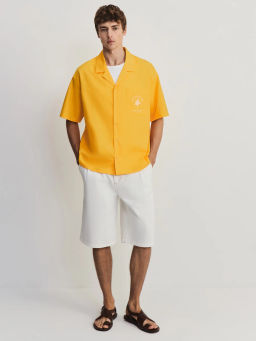 Рубашка с вышивкой на груди ZR2605043009-8 / Zarina